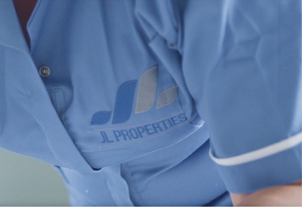 JL Properties branded staff uniform